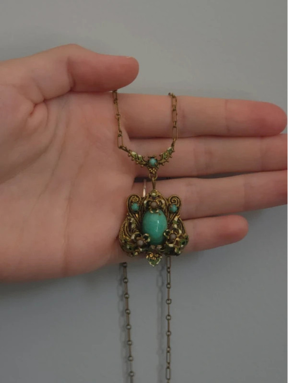 Vintage art deco Czech necklace